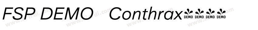 FSP DEMO   Conthrax字体转换